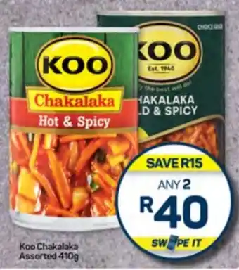 Pick n Pay Hypermarket Koo Chakalaka Assorted 410g offer