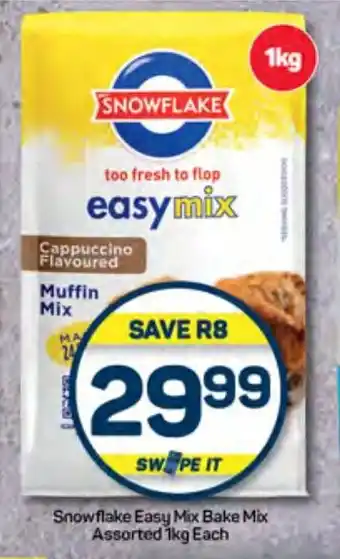 Pick n Pay Hypermarket Snowflake Easy Mix Bake Mix Assorted 1kg Each offer