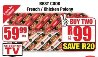 Boxer BEST COOK French/ Chicken Polony offer