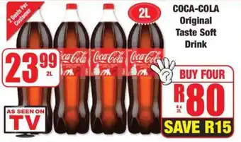 Boxer COCA-COLA Original Taste Soft Drink offer