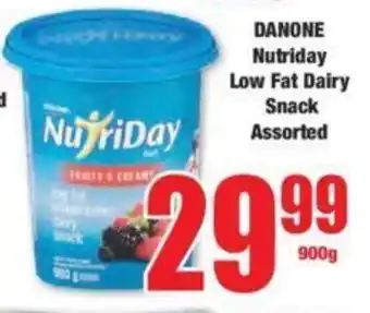 Boxer DANONE Nutriday Low Fat Dairy Snack Assorted offer