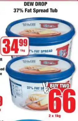 Boxer DEW DROP 37% Fat Spread Tub offer