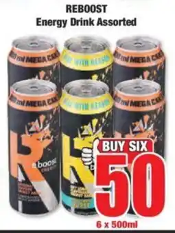 Boxer REBOOST Energy Drink Assorted offer