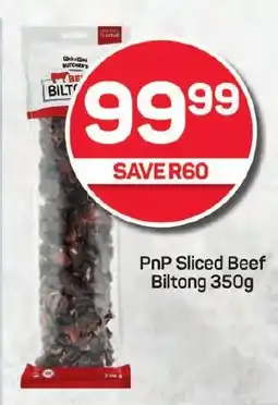 Pick n Pay PnP Sliced Beef Biltong 350g offer