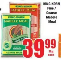 Boxer KING KORN Fine/ Coarse Mabele Meal offer