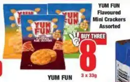 Boxer YUM FUN Flavoured Mini Crackers Assorted offer