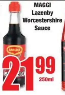 Boxer MAGGI Lazenby Worcestershire Sauce offer