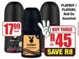 Boxer PLAYBOY/ PLAYGIRL Roll On Assorted offer