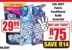 Boxer STA-SOFT Fabric Conditioner Refill Assorted offer