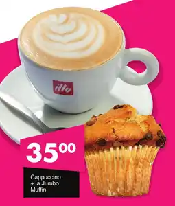 Save Cappuccino + a Jumbo Muffin offer