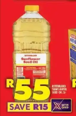 Shoprite RITEBRAND SUNFLOWER SEED OIL 2L offer