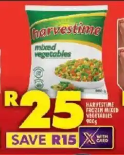 Shoprite HARVESTIME FROZEN MIXED VEGETABLES 900g offer