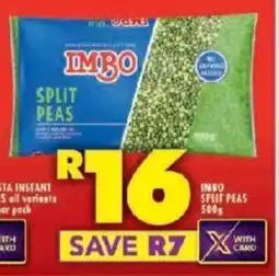 Shoprite IMBO SPLIT PEAS 500g offer