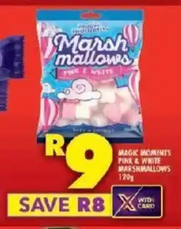 Shoprite MAGIC MOMENTS PINK & WHITE MARSHMALLOWS 120g offer