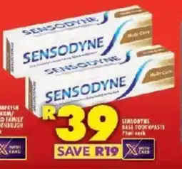 Shoprite SENSODYNE BASE TOOTHPASTE offer