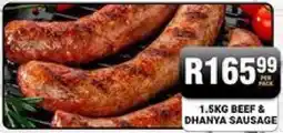 1.5KG BEEF & DHANYA SAUSAGE