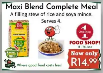 Foodeez Maxi Blend Complete Meal offer