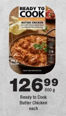 Ready to Cook Butter Chicken each