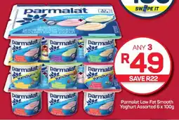 Pick n Pay Hypermarket Parmalat Low Fat Smooth Yoghurt Assorted 6 x 100g offer