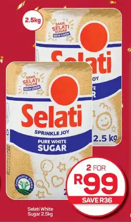 Pick n Pay Hypermarket Selati White Sugar 2.5kg offer