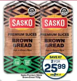 Pick n Pay Hypermarket Sasko Premium Slices Brown Bread 700g offer