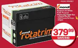 Pick n Pay Hypermarket Rotatrim A4 White Multi-Purpose Photocopy Paper Box offer