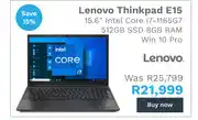 First Shop Lenovo Thinkpad E15 i7 Processor offer