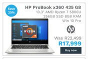 First Shop HP Probook X360 435 G8 offer