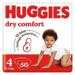 Pick n Pay Liquor Huggies Dry Comfort Size 4 (8-14kg) Value Pack - 50 Nappies offer