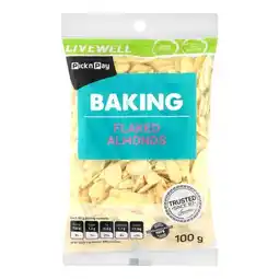 Pick n Pay Liquor PnP Live Well Raw Flaked Almond 100g offer