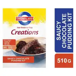 Pick n Pay Liquor Snowflake Creations Saucy Chocolate Pudding Kit 510g offer
