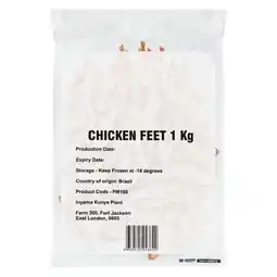 Pick n Pay Liquor Inyama Kunye Frozen Chicken Feet 1Kg offer