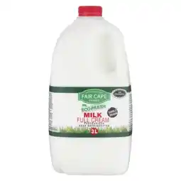 Pick n Pay Liquor Fair Cape Full Cream Milk 3L offer