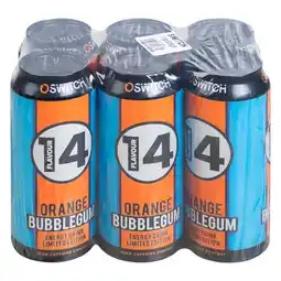 Pick n Pay Liquor Switch Energy Orange Bubblegum Flavoured Energy Drink 6 x 500ml offer
