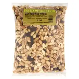 Fruits Of The Earth Giant Peanuts & Raisins 1kg