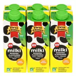 Pick n Pay Liquor First Choice Banana Milk 250ml x 6 offer