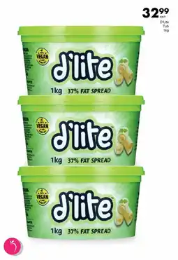 Save D'Lite Tub 1kg offer