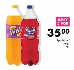 Save Sparletta/ Twist 2lt offer