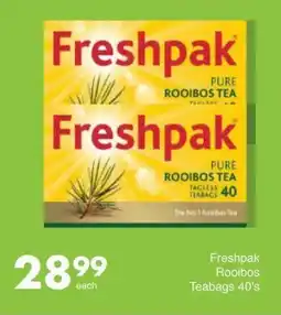Save Freshpak Rooibos Teabags 40's offer