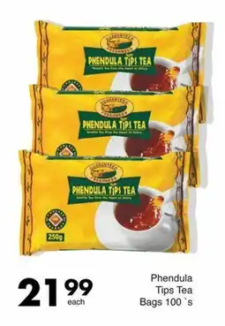 Save Phendula Tips Tea Bags 100's offer