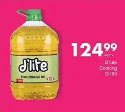 Save D'Lite Cooking Oil 5lt offer