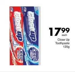 Save Close Up Toothpaste 125g offer