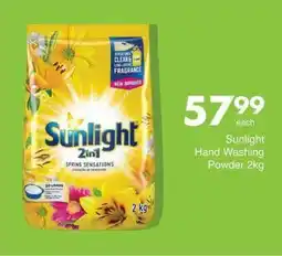Save Sunlight Hand Washing Powder 2kg offer