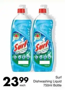 Save Surf Dishwashing Liquid 750ml Bottle offer