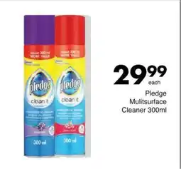 Save Pledge Mulitsurface Cleaner 300ml offer