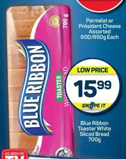 Pick n Pay Blue Ribbon Toaster White Sliced Bread 700g offer