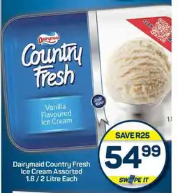 Pick n Pay Dairymaid Country Fresh Ice Cream Assorted 1.8/2 Litre Each offer