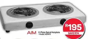 Pick n Pay AIM 2-Plate Spiral Hotplate offer