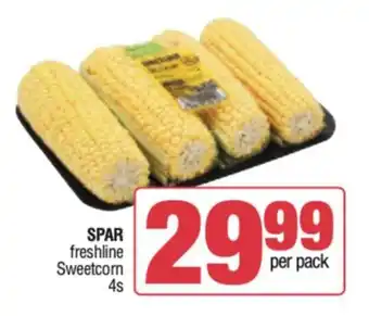 Spar Savemor SPAR freshline Sweetcorn 4s offer