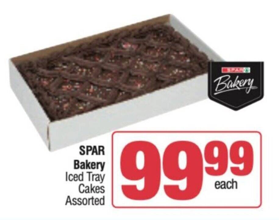 SPAR Bakery Iced Tray Cakes Assorted offer at Spar Savemor